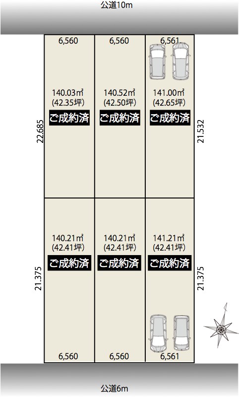 渋川町L＆Dプレイス全体区画図