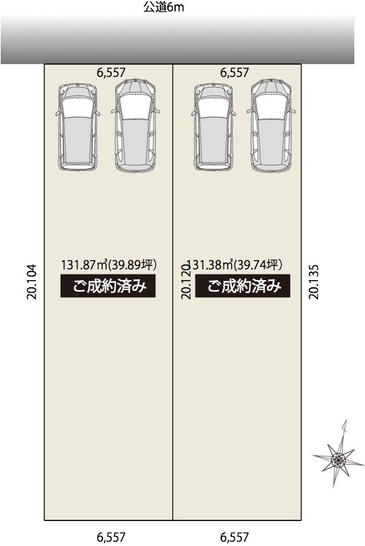 渋川町L＆Dプレイス全体区画図